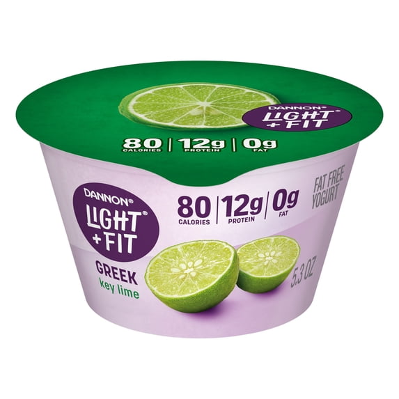 Light + Fit Key Lime Greek Fat Free Yogurt Cup, 5.3 oz