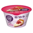 thumbnail image 1 of Light + Fit Strawberry Cheesecake Greek Fat Free Yogurt Cup, 5.3 oz, 1 of 16