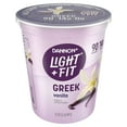 Dannon Light + Fit Vanilla Greek Fat Free Yogurt Tub, 32 oz