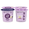thumbnail image 1 of Dannon Light + Fit Vanilla Original Fat Free Yogurt Pack, 5.3 oz, 4 Count, 1 of 15