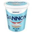thumbnail image 1 of Dannon Plain Fat Free Yogurt, 32 oz Quart, 1 of 15