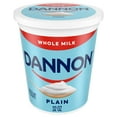 thumbnail image 1 of Dannon Plain Whole Milk Yogurt Quart, 32 oz, 1 of 16