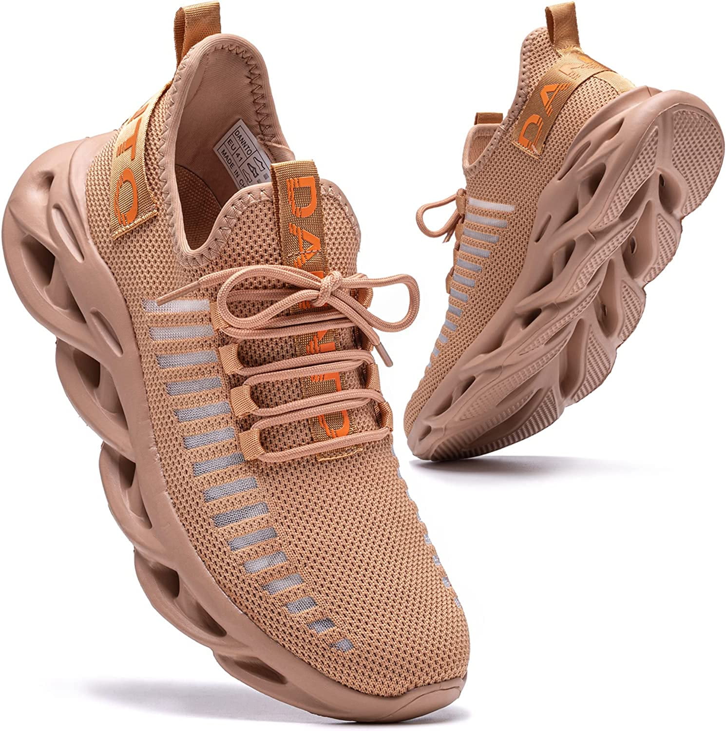 MaxMuxun Baskets Femme Respirantes sans Lacets Chaussures de Running Confortable Léger Marche