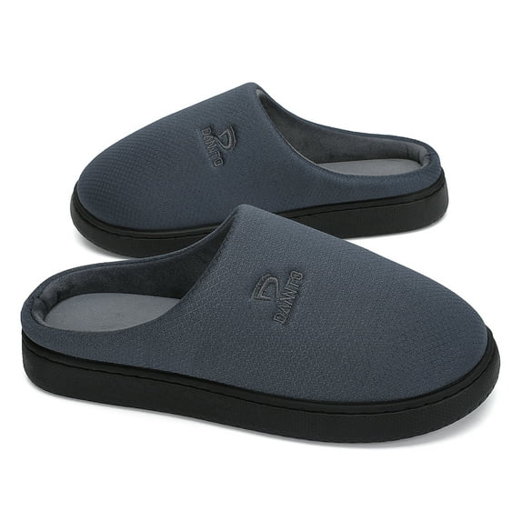 Dannto Womens Mens House Winter Slippers House Memory Foam Slide Bedroom Home Indoor Cozy Closed Toe Shoes