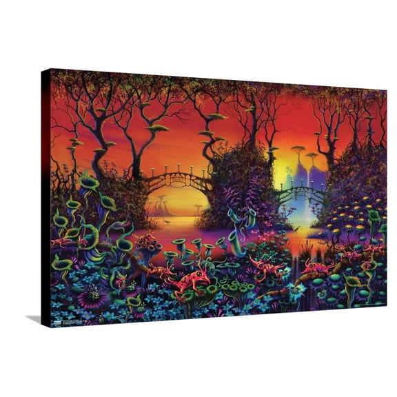 Danny Flynn - Red Jungle Canvas Wall Poster, 22.375" x 34"