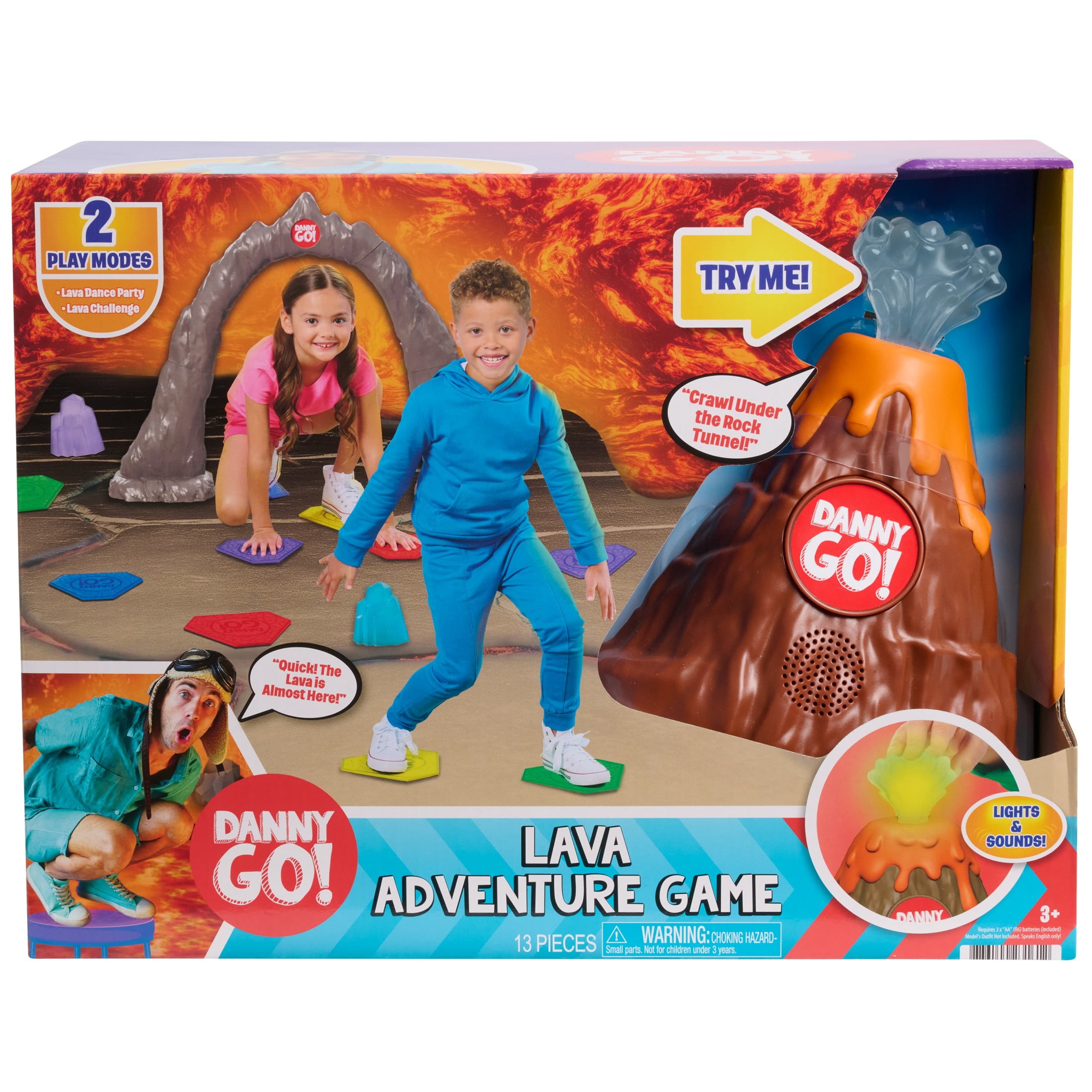 Danny Go! Lava Adventure Game - Action Game for Preschool and Elementary School Kids Inspired by Danny Go!, Kids Toys for Ages 3 up