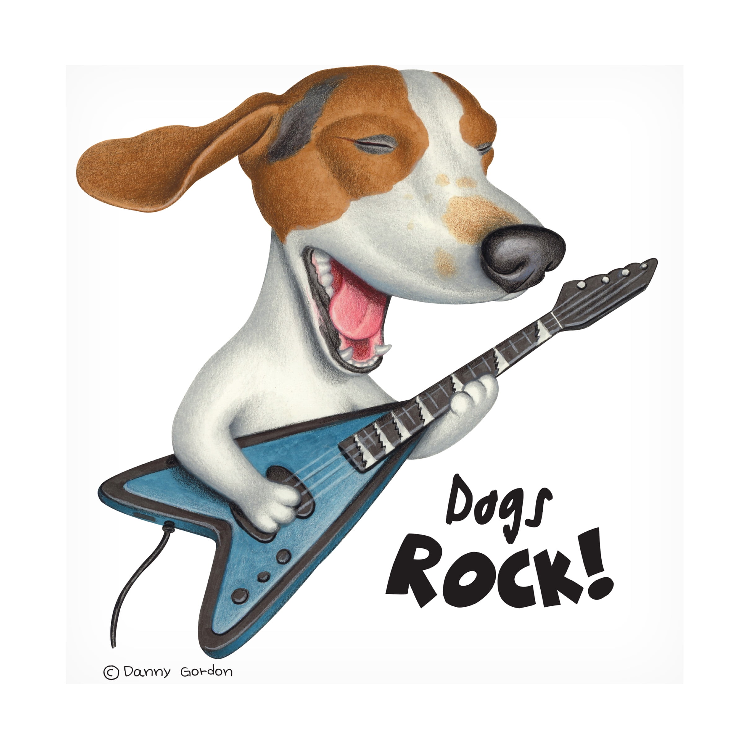Danny Gordon Art 'Basset Hound Dogs Rock' Canvas Art