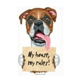 thumbnail image 1 of Danny Gordon Art 'Boxer Holding Muddy Sign' Canvas Art, 1 of 3