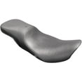 thumbnail image 1 of Danny Gray Weekday 2-Up XL Motorcycle Seat - Plain Smooth, Black Vinyl & Leather, FXD 2006-2017, Made in USA (21-411), 1 of 3
