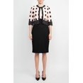 thumbnail image 1 of Danny & Nicole Boat Neck Sleeveless Zipper Back Polka Dot Print PK Jacket Dress-BLUSH BLACK / 16, 1 of 9