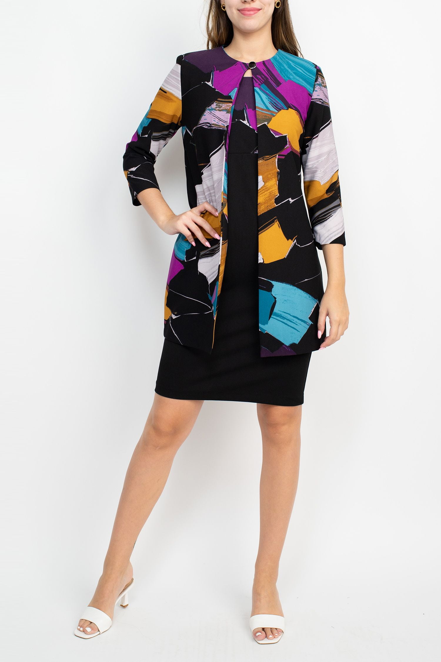 Danny and nicole sleeveless lace dress discount