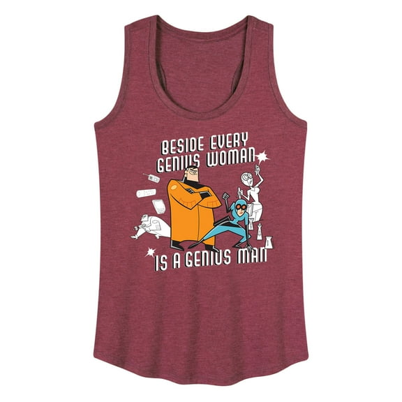 Danny Phantom - Behind Every Genius Woman - Women's Racerback Tank Top