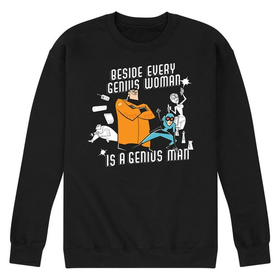 Danny Phantom - Besides Every Genius Woman - Men's Crew Neck Fleece Pullover