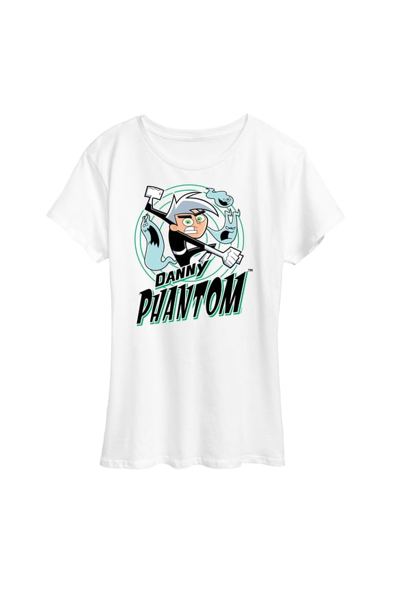 - Danny Phantom Ghost Logo - Women's Short Sleeve Graphic T-Shirt