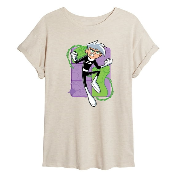 Danny Phantom - Danny Phantom Jumping - Women's Oversized Graphic T-Shirt