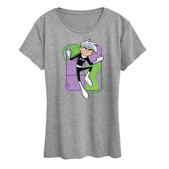 Danny Phantom - Danny Phantom Jumping - Women's Short Sleeve Graphic T-Shirt