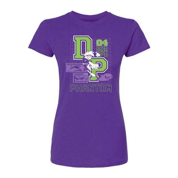 Danny Phantom - Dark Digital Jersey - Juniors Fitted Short Sleeve Graphic T-Shirt