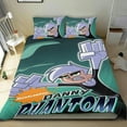 thumbnail image 1 of Danny Phantom-themed Bed Sheet Set Three Piece Set Comfortable And Skin Friendly Unique Design Home Decor Gifts For Family Friends fans36x75Inches（90cm*190cm）, 1 of 6