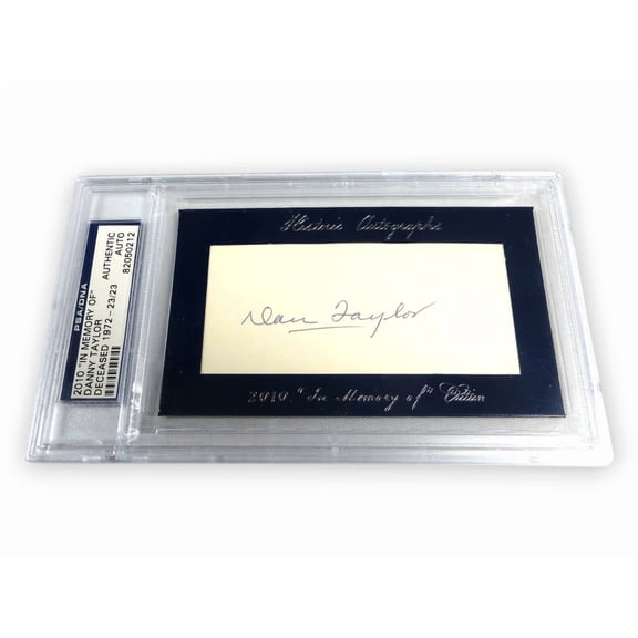 Danny Taylor Signed Autographed Cut Signature Cubs Dodgers 23/23 PSA Slabbed