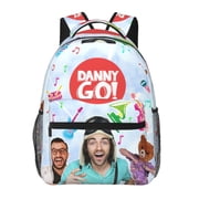 Danny go Watercolor blue Backpack Lightweight Bookbag Casual Daypack For Youth Women Men Travel Laptop Bag Multifunctional Bag Gift