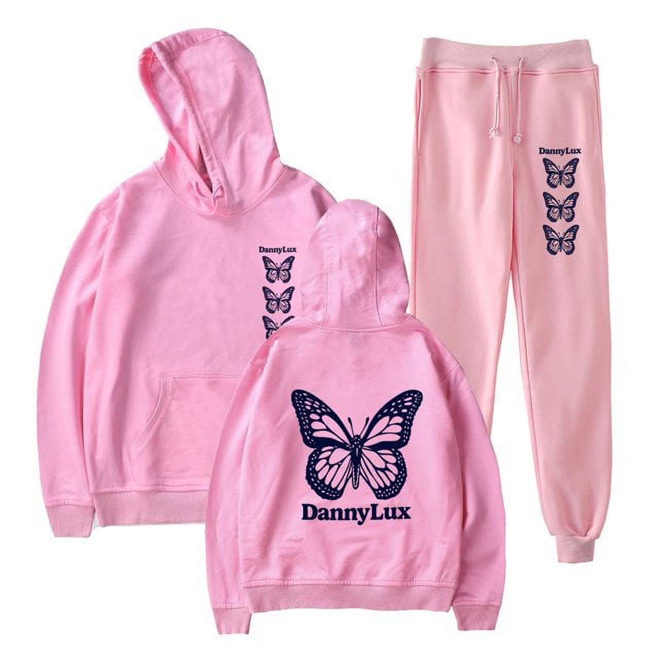 DannyLux Butterfly Hoodie Suit Two Piece Suit Man/Woman Hip Hop Hoodies ...