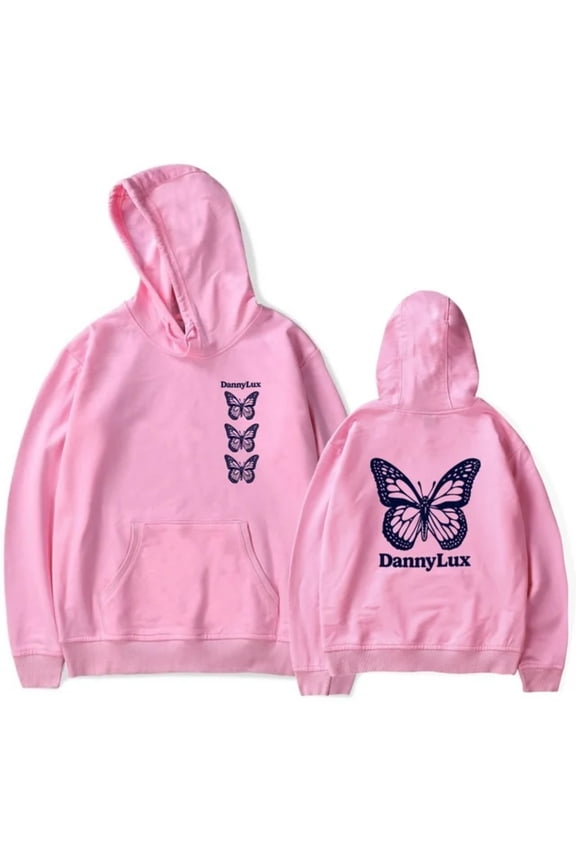 DannyLux Butterfly Merch DLUX Album Hoodie Mente Positiva Sweatshirt Autumn For Women/Men Long Sleeve Rapper Pullover