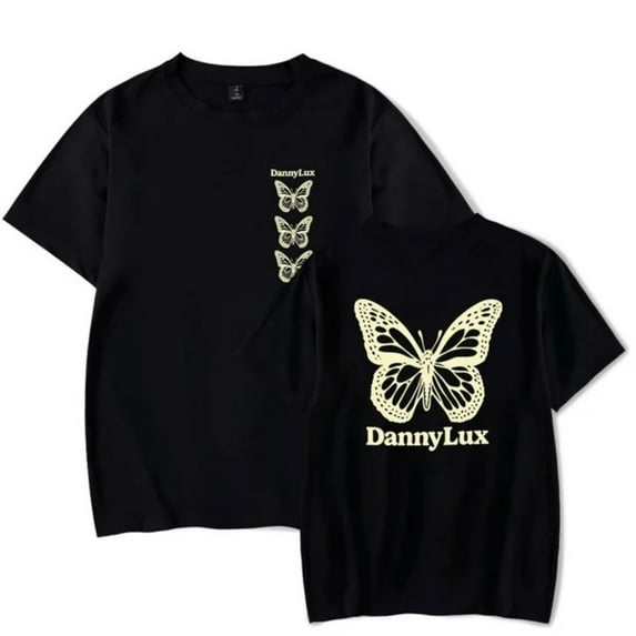 DannyLux Butterfly T-Shirt DLUX Album Merch Summer For Women/Men Unisex O-neck Short Sleeve Tee Streetwear