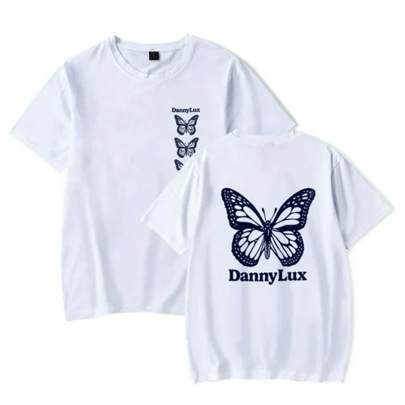 DannyLux Butterfly T-Shirt DLUX Album Merch Summer For Women/Men Unisex O-neck Short Sleeve Tee Streetwear