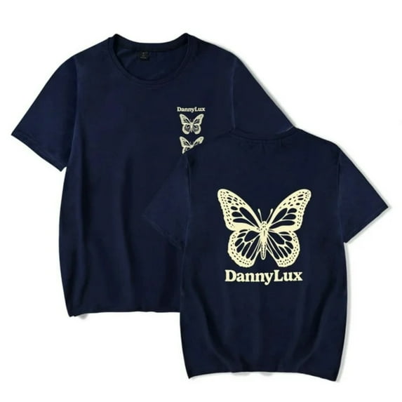 DannyLux Butterfly T-Shirt DLUX Album Merch Summer For Women/Men Unisex O-neck Short Sleeve Tee Streetwear