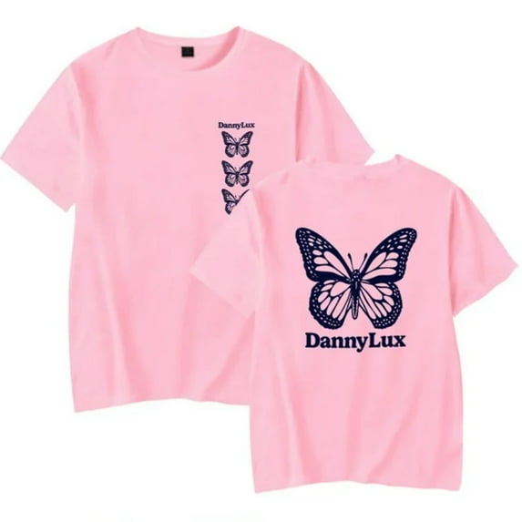DannyLux Butterfly T-Shirt DLUX Album Merch Summer For Women/Men Unisex O-neck Short Sleeve Tee Streetwear
