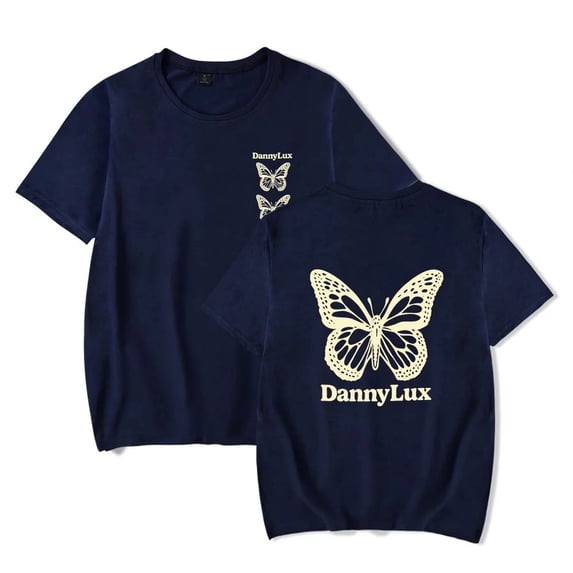 DannyLux Butterfly Tshirt DLUX Album Clothes Fashion Short Sleeve Casual Top Tee