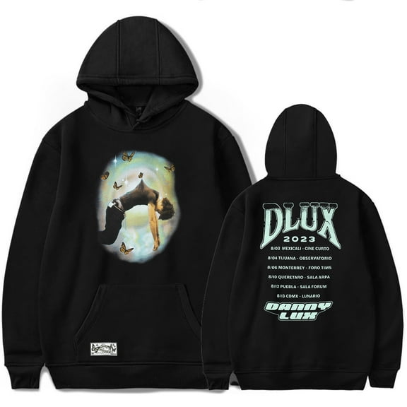 DannyLux Hoodies 2023 Tour Concert Merch Popular Graphics sided Print Unisex Trendy Casual Streetwear Sweatshirt