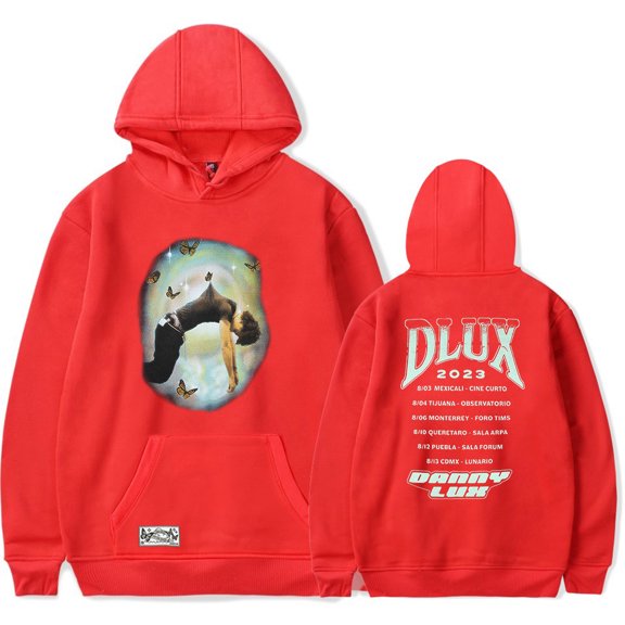 DannyLux Hoodies 2023 Tour Concert Merch Popular Graphics sided Print Unisex Trendy Casual Streetwear Sweatshirt