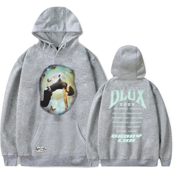 DannyLux Hoodies 2023 Tour Concert Merch Popular Graphics sided Print Unisex Trendy Casual Streetwear Sweatshirt