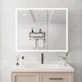 thumbnail image 1 of Danolaps 36x30"LED Mirror Medicine Cabinet,Bathroom Medicine Cabinet with Outlets & USB Ports,Double Door Large Storage,Dimmable,Anti-Fog,Touch Swith,Time Display, 1 of 9