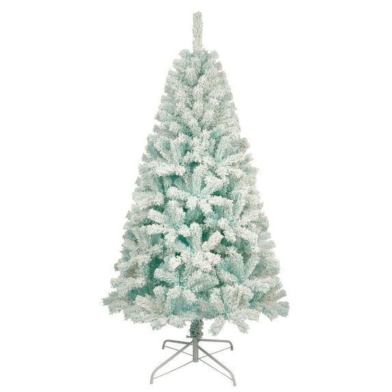 Danolaps 6FT Artificial Christmas Tree,Large Xmas Tree with 600 Tips,Metal Stand and Hinged Branches,Artificial Christmas Fake Spruce Full Tree for Home Office Party Decoration
