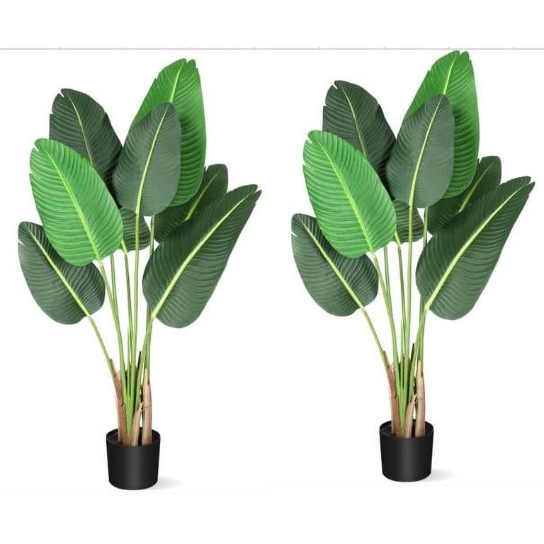 Danolaps Artificial Tree Bird of Paradise Plant 4 Feet Faux Banana Tree  Plant with 8 Trunks,48 inches Fake Banana Leaf Plants with Pot for Home  Decor Indoor Outdoor Living Room Office - Walmart.com