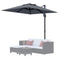 thumbnail image 1 of Danolapsi 10' x 10' Extra Large Square Cantilever Umbrella - UV Protection, Adjustable Tilt, Sturdy Base, Weather-Resistant Fabric，Easy Assembly, 1 of 6