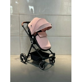 SKYSHALO 2 in 1 Convertible Baby Stroller Stroller for Newborn Foldable Infant Newborn Bassinet Pram Unisex Travel Stroller for Baby Black Walmart