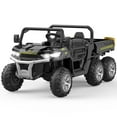 thumbnail image 1 of Danolapsi 2-Seater Ride on Car,6X6 24V Kids Ride On Dump Truck 2 Seater Ride On Car with Remote Control Electric Utility Vehicles UTV Battery Powered 6 Wheeler with EVA Tires Wheels,(ship in 2 boxes), 1 of 9