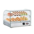 thumbnail image 1 of Danolapsi 2-Tier Food Warmer Countertop, 22 Inch Commercial Pastry Display Case with Rear Door Access,1.5 cu. ft. Stainless Steel Bakery Display Case for Coffee Shop, Buffet Restaurant, 1 of 8