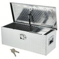 thumbnail image 1 of Danolapsi 30 Inch Aluminum Truck Tool Box, Truck Bed Storage Box With Security Lock And Wider Handles, Heavy Duty Waterproof Tool Box Organizer Chest For Pick Up Truck Rv Trailer, 1 of 7
