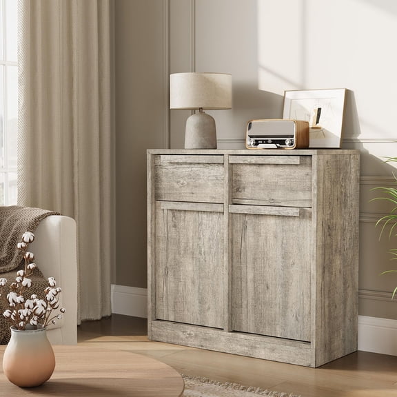 Danolapsi 31.5 inch Coffee Cabinet with Storage,Sideboard Buffet Cabinet with 2 Drawers,Modern Storage Buffet Table for Kitchen Dining Room, Living Room