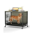 Danolapsi 32.5" Dog Crate Furniture,MediumSized Dog Crate with Dual