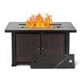 Danolapsi 44 Inch Propane Fire Pit Table, 50,000 Btu Outdoor Gas Fire