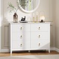 thumbnail image 1 of Danolapsi 47.2 Inch Fluted Dresser,6-Drawer Wood Dresser for Bedroom, Modern Chest of Drawers, Storage Organizer Cabinet for Living Room, Hallway, Entryway, 1 of 7