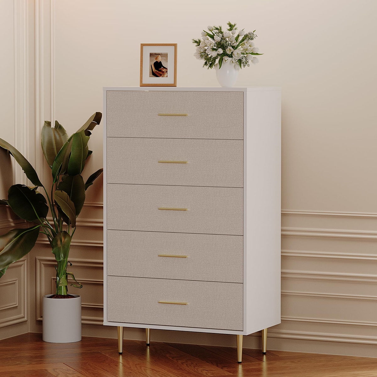 navy blue dress for baby girl Modernist Wood & Lacquer 5-Drawer Dresser (28