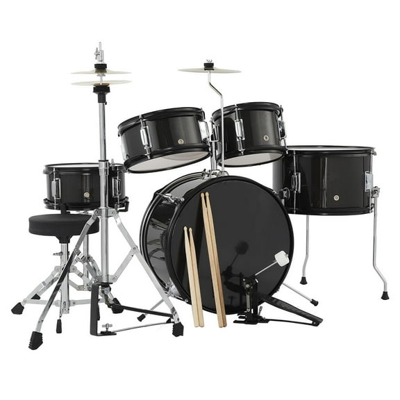 Danolapsi 5 Piece Kids Drum Set with Tom,Cymbal, Youth Junior Drum Kit with Hi-Hat, Pedal, Drumsticks and Seat for Beginner, Teens
