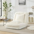 thumbnail image 1 of Danolapsi 5-Position Adjustable Lazy Sofa Bed,Upholstered Human Dog Bed for Adult & Pets with Fluffy Pillows, Foldable Floor Lounger Chair, Comfy Tatami Bean Bag for Reading, Nap, Bedroom, Living Room, 1 of 7