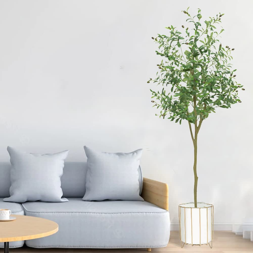 Danolapsi 5Ft Artificial Olive Tree Faux Tree with Lifelike Olive ...